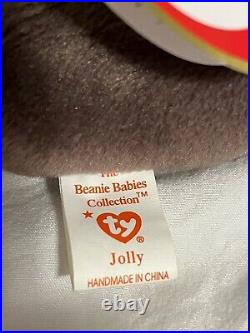 RARE Ty Beanie Babies. The Original Jolly the Walrus. #4082 P. V. C. Pellets