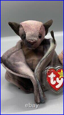 RARE Ty Beanie Baby BATTY the Bat 1996, Retired