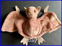Details about   Ty Beanie Baby 1996 Batty The Brown Bat Multiple Tag Errors Mint Condition 
