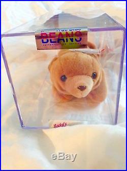 RARE Ty Beanie Baby Cubbie The Bear GERMAN 3rd / 1st Generation MWMT-MQ