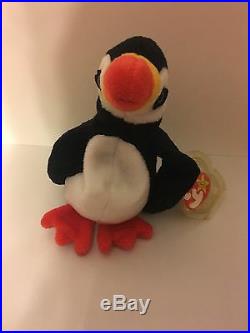 RARE Ty Beanie Baby Puffer 1997 4th Generation Hang Tag Retired 1998 Brand New