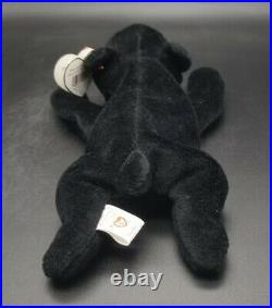 RARE Ty Blackie Bear Beanie Baby with 8 ERRORS 1994 1993 PVC Mint Condition