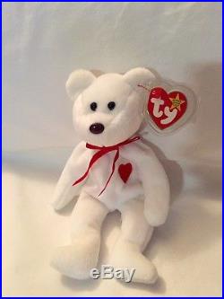 RARE Valentino Beanie Baby New with Tags Misspelled Tags PVC Pellets