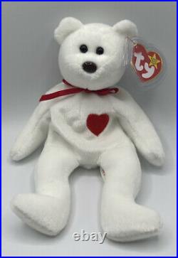 Details about   Ty Beanie Baby“Valentino”1993 Original #4058 RARE Brown Nose PVC w/Errors Mint! 