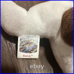 RARE WITH ERRORS Butch 1998/1999 MINT Ty Vintage Beanie Baby