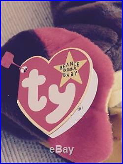 RETIRED RARE GOBBLES 1996 Ty Beanie Baby Swing Tag