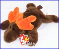 RETIRED Ty Beanie Baby CHOCOLATE MOOSE NO ERRORS With Tags RARE PERFECT