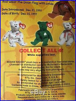 Rare 1993 Ronld McDonald House Charities International Beanie Babies Full Set
