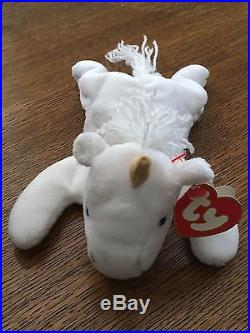 Rare 1993 TY Beanie Baby mint Mystic the Unicorn with PVC pellets