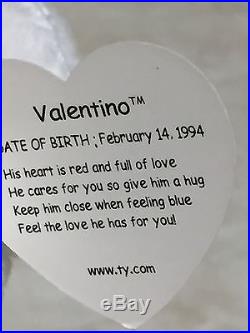 Rare 1993 Ty Beanie Babies Valentino