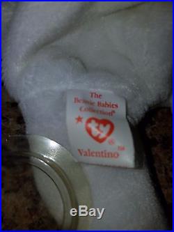 Rare 1993 Vintage Valentino Ty Beanie Baby NWT-Mispelled Tag and PVC