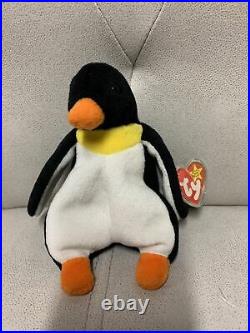 Waddle Penguin PVC 4th Gen 1995 Retired Ty Beanie Baby Collectible & Teenie Lot 