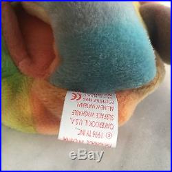 Rare 1996 Ty Beanie Baby Peace Bear Original Collectible with ALL Tag Errors