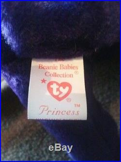 Rare 1997 Princess Diana Ty Beanie Baby. Original/Retired With Errors