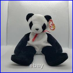 Rare 1997 TY BEANIE BABY FORTUNE Panda With 1998 Tush Tag ERROR