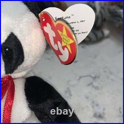 Rare 1997 TY BEANIE BABY FORTUNE Panda With RARE 1998 Tush Tag