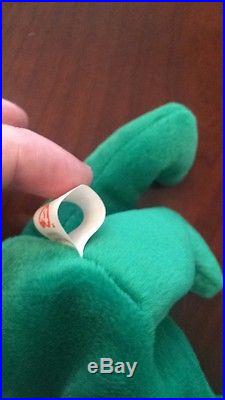 Rare 1st Edition 1997 Erin Ty Beanie Baby Mint Condition Errors No Tushtag Stamp