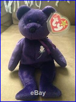 Rare 1st Edition Princess Diana Beanie Baby Mint Condition Pic# 2805