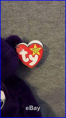 Rare 1st Edition TY Princess Diana Beanie Baby No Space Made in China