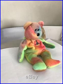 Rare Beanie Baby Peace 1996 Mint Condition