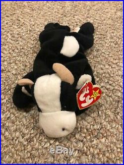 Rare Daisy the Cow Beanie Baby with Tag Errors and Special Markings