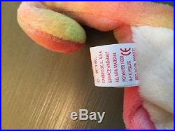 Rare First Generation Iggy Beanie Baby With Errors And Pvc Pellets