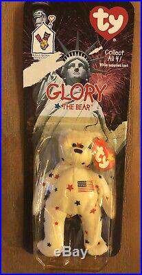 Rare Glory The Bear 1999 McDonald's Ty Beanie Baby 1993 Error Original Packaging