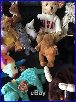 Rare Lot Of 24 TY beanie babies All With Tags From The 90's