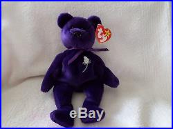 Rare MUSEUM Mint 1st Edition Princess Diana 1997 Retired Beanie Baby NO SPACE