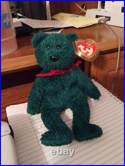 Rare Mint 2000/2001 Holiday Teddy Ty Beanie Baby Bear