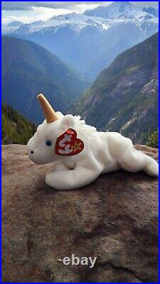 Rare Mystic The Unicorn Beanie Baby With Tag Error