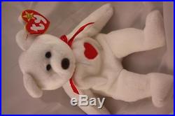 Rare Original Retired Beanie Baby Valentino With Multiple Errors