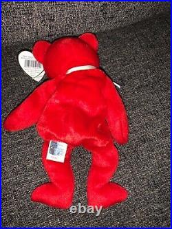 Rare Osito beanie baby with tag errors