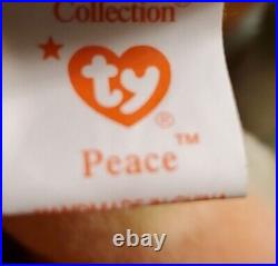 Rare Peace beanie baby With Tag Errors