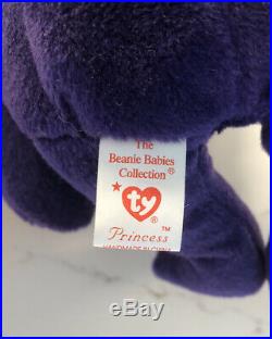 Rare Princess Diana Beanie Baby 1st Edition 1997. No Space PVC Pellet Mint