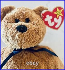 #141 Details about   NWT~  FUZZ  the  BROWN BEAR  '99 TY Beanie Babies  DOB 7/23/98  Tag Error 