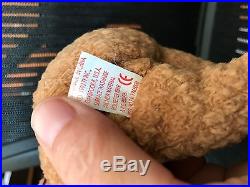 Rare Retired Ty Beanie Baby'Curly' The Bear With Many Errors