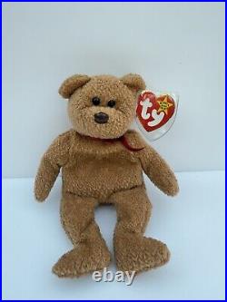 Rare TY Beanie Babies Curly The Bear with Errors