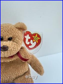 Rare TY Beanie Babies Curly The Bear with Errors