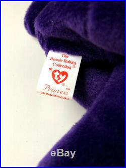 Rare TY Mint 1st Edition Princess Diana 1997 Retired Beanie Baby NO SPACE