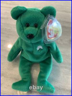 Rare Ty 1997 Erin Beanie Baby Mint Condition Tag Error