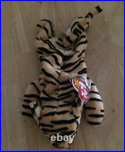 Rare Ty Beanie Babies Stripes The Tiger Retired Errors Nwt Original Owner