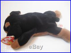 Rare Ty Beanie Baby Babies 1996 Doby Doberman Dog 15 Errors Pvc Pellets Retired