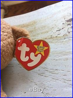 Rare Ty Beanie Baby Curly Errors Double Tag Holder