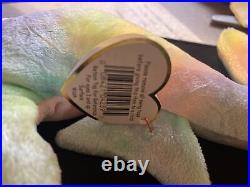 Rare Ty Beanie Baby Neon The Seahorse 1999 With Tag errors Mint Condition