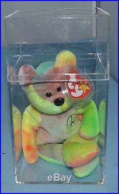 Rare Ty Beanie Baby Peace Bear Original Collectible 1996 Tag Errors