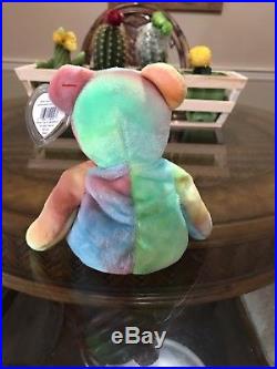 Rare Ty Peace Bear Beanie Baby In Excellent Condition