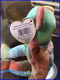 Rare Ty Peace Bear Beanie Baby In Excellent Condition