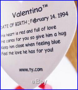 Rare Valentino Beanie Baby All Errors Mismatched Tags Plus Unique Tag Error