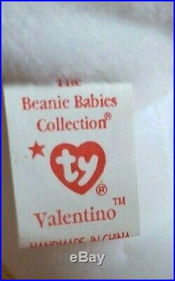 Rare Valentino Beanie Baby All Errors Mismatched Tags Plus Unique Tag Error